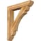 Ekena Millwork Olympic Slat Rough Sawn Bracket w/ Offset Brace, Western Red Cedar, 8"W x 42"D x 48"H BKT0806X42X48OLY06RWR - alternate 1